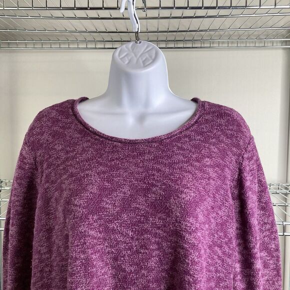 LOGO Lori Goldstein Women’s Pink Sweater Size‎ 1X Cozy Preppy Casual Pullover - Picture 6 of 9